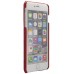 iPhone SE 5 5s - Luxury PU Leather Lion Stand Snake Skin Pattern PC Hard Protective Phone Cover Case - Red